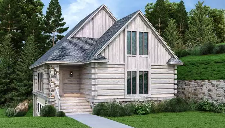 image of log home plan 5001