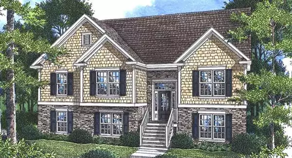 image of bi-level house plan 5844