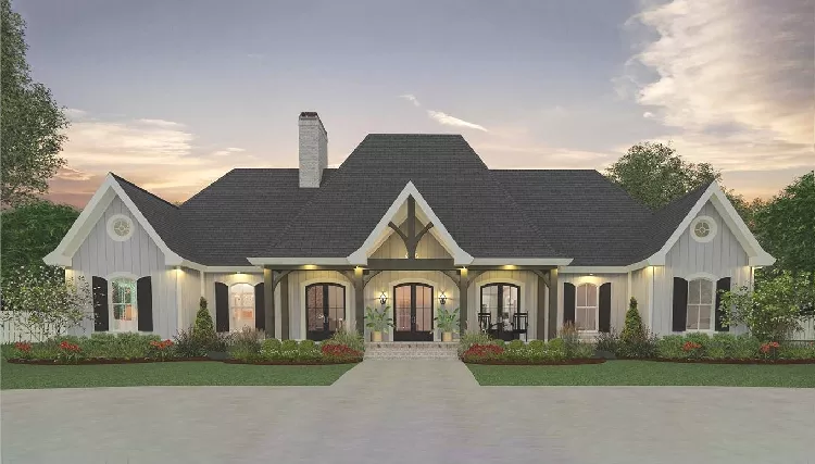 image of french country house plan 9896