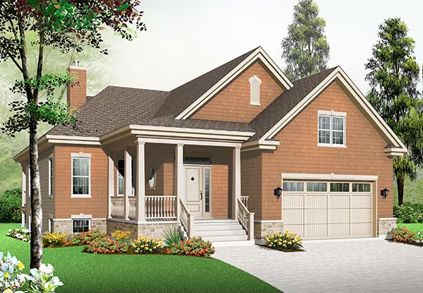 image of bi-level house plan 9569