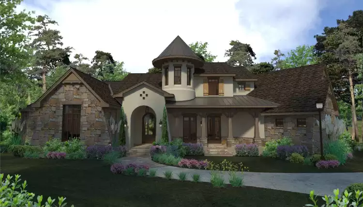 image of spanish house plan 5284