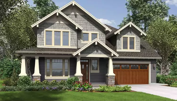 image of craftsman house plan 5193