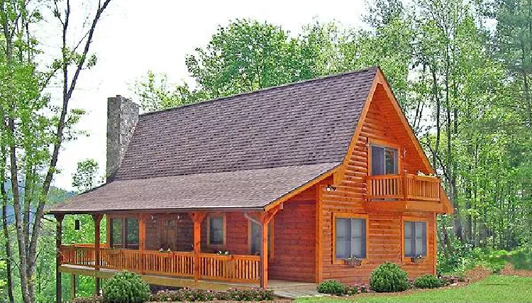 image of log home plan 7908