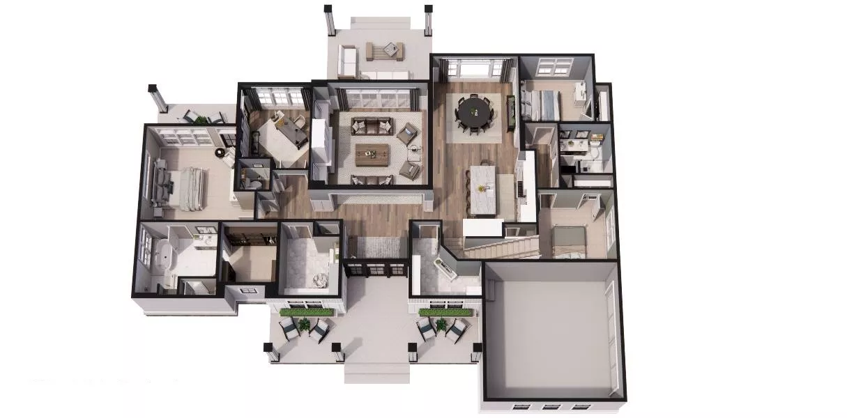 3D First Floor Plan