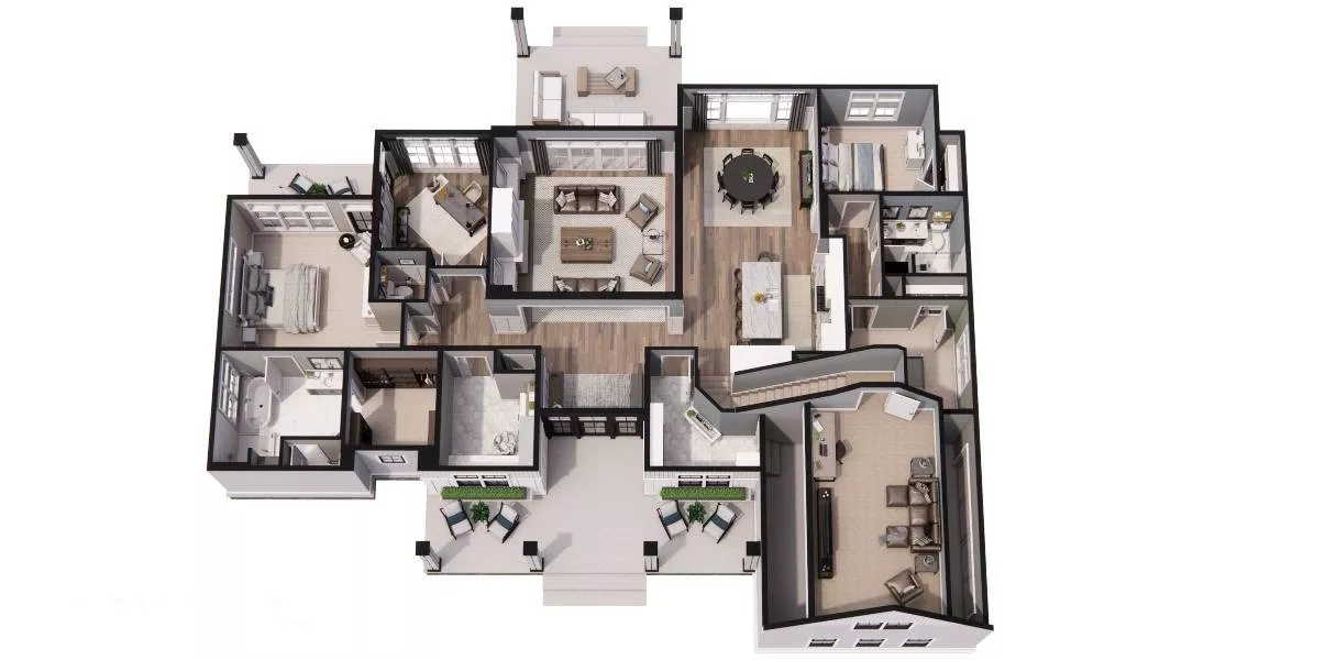 3D Second Floor Plan