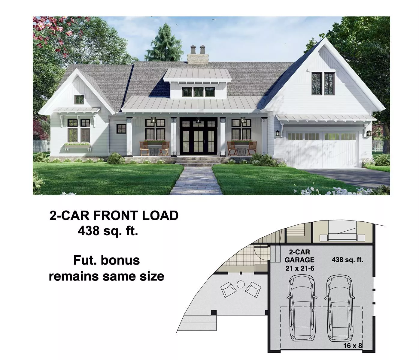 2-Car Front Entry Option