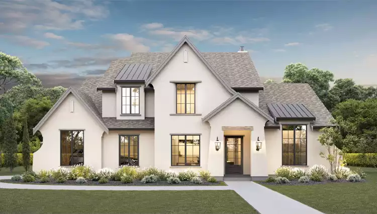 image of european house plan 8046