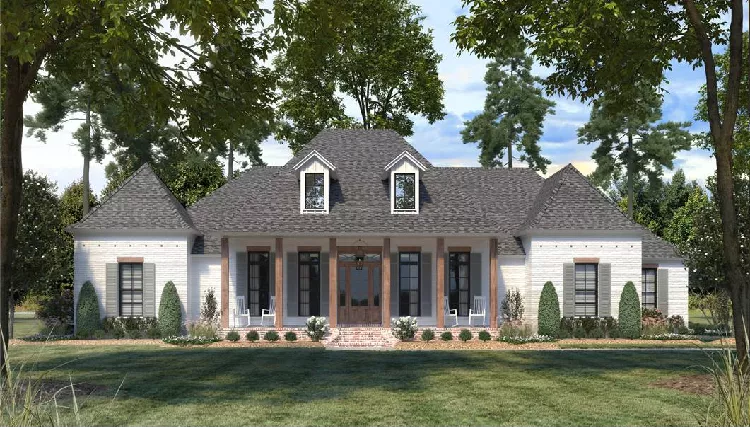 image of georgian & symmetrical house plan 9872