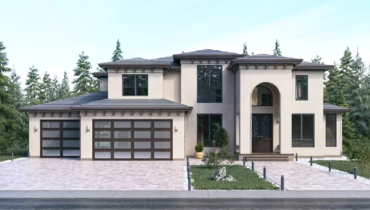 image of mediterranean house plan 8762