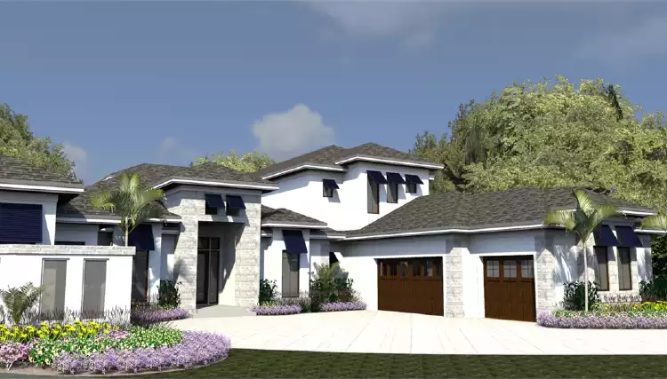 image of mediterranean house plan 7536