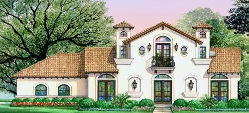 image of tuscan house plan 4907